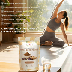 Resealable pouch of Ayur Aranya Black Ginger Powder