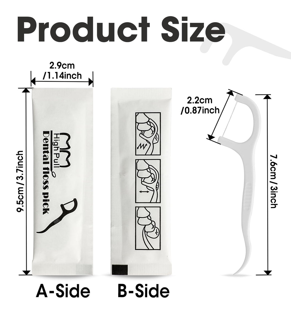Premium shred-resistant floss picks for adults