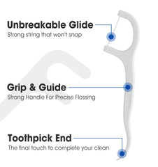 Bulk dental floss picks suitable for home, restaurants, hotels, and office