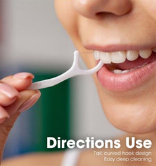 Travel-friendly floss picks for deep cleaning on the go