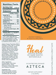 Open bottle of Azteca Health Organic Energy Shot Lemon pouring