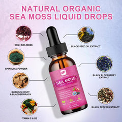 B BEWORTHS Sea Moss Liquid Drops bottle with label