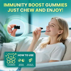 Family-friendly sea moss gummies scene on kitchen counter