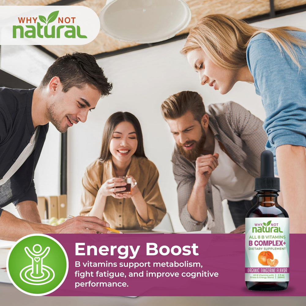 Easy absorption vegan B complex liquid drops