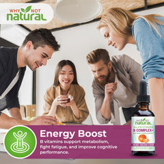 Easy absorption vegan B complex liquid drops