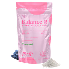 Front view of B-FIT B Inositol Balance 150g Berry Flavor bottle