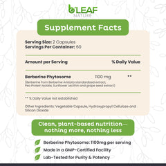 Close-up of Berberine Phytosome capsules