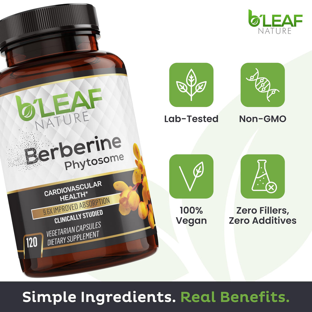 Infographic showing 10x absorption of Berberine Phytosome