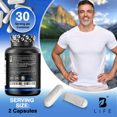 Product label and branding of B Life Prostate Health Supplement