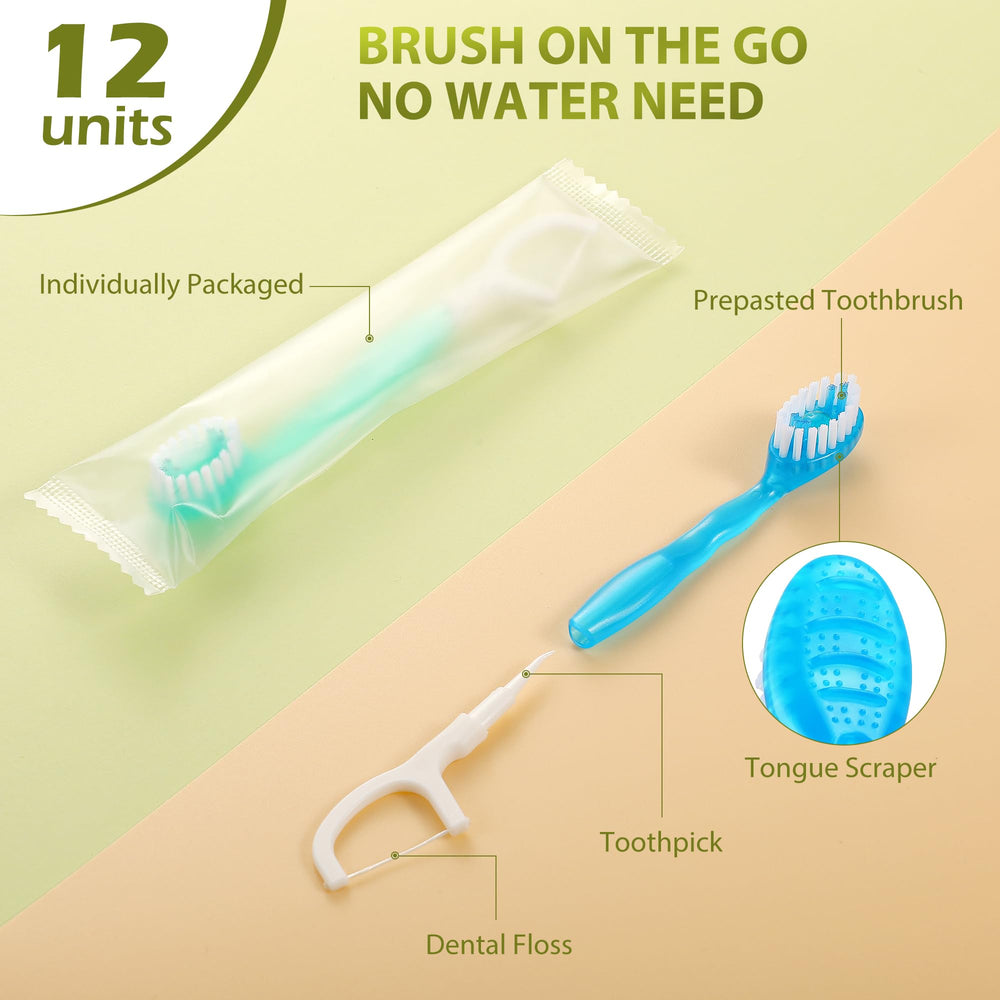 All-in-one toothbrush with tongue cleaner, floss and dental pick components