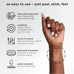 Close-up of The Good Patch B12 Awake Patch