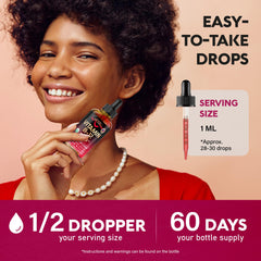 Serving suggestion with liquid B12 in a glass