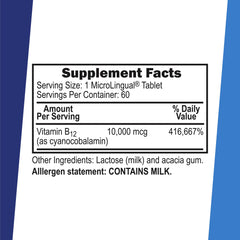 Label highlighting energy support and brain health benefits