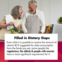 Vegan, non-GMO, gluten-free B12 labeling icons