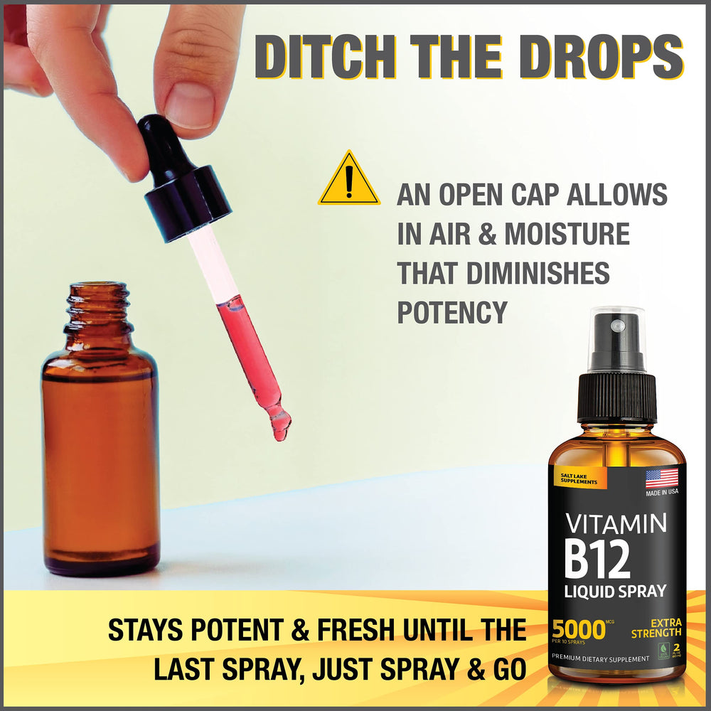 B12 spray bottle label close-up