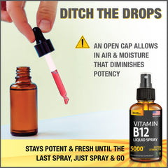 B12 spray bottle label close-up