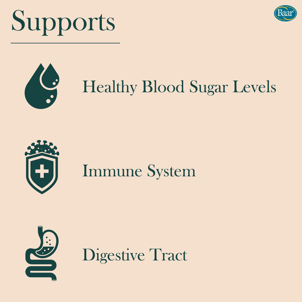 Close-up of Baar Organic Jerusalem Artichoke bottle