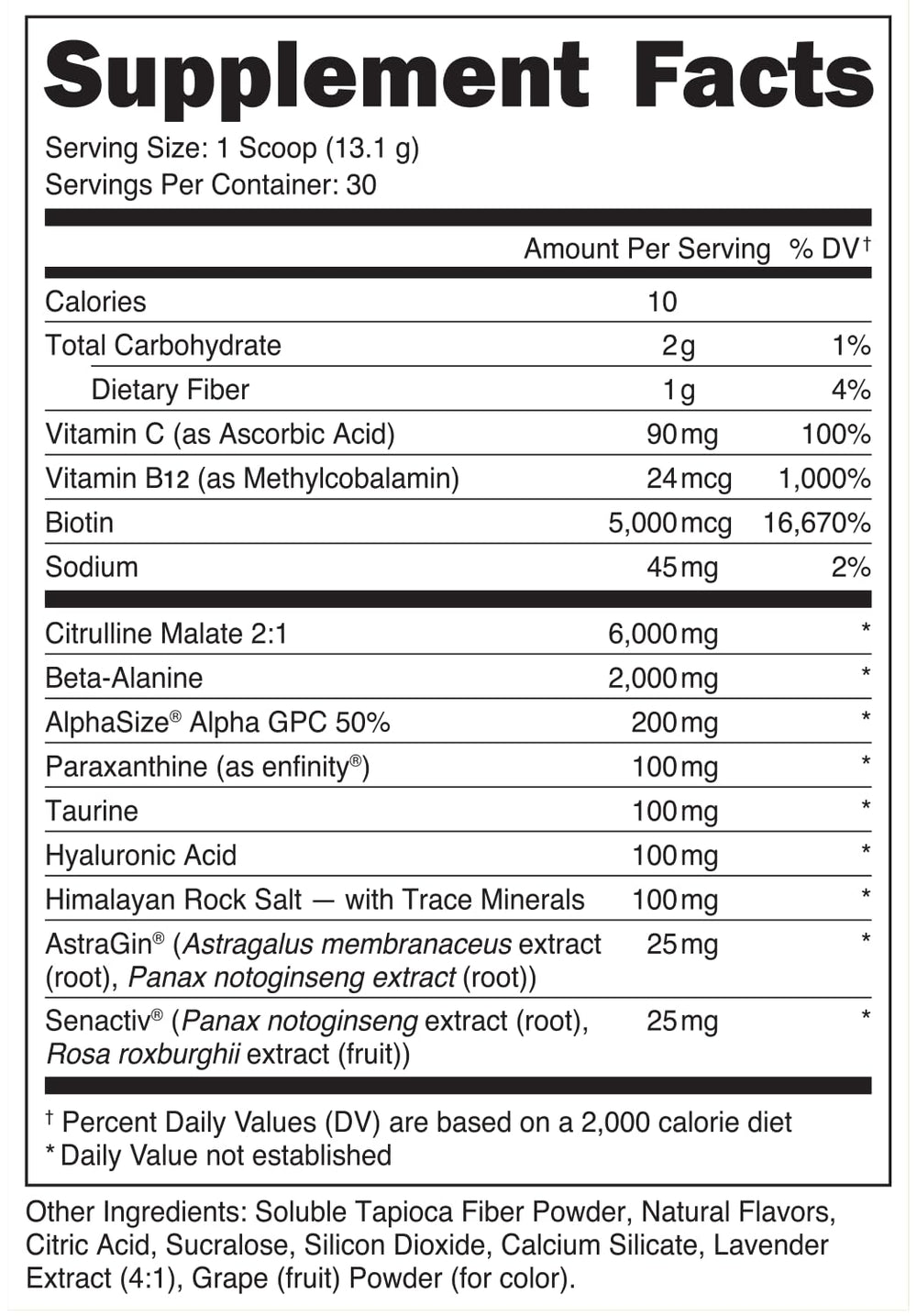 Close-up of Babe canister with scoop on light background
