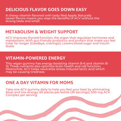 Gummy image representing gentle digestive relief for postpartum