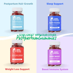 Product packaging featuring moms wellness messaging and branding