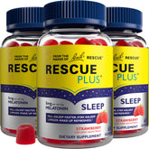 Box of Bach Rescue Plus Melatonin Sleep Gummies 3-Pack with 180 gummies