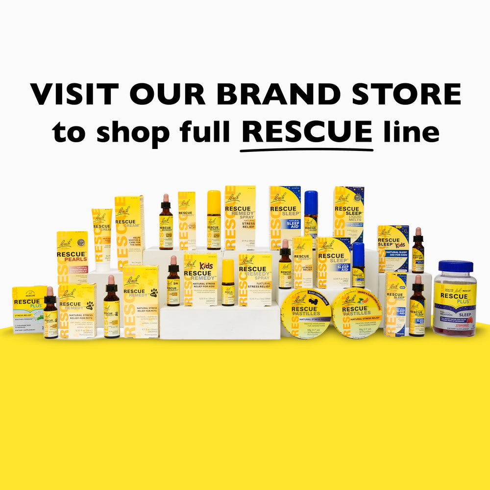 Packaging featuring six Bach Rescue Sleep flowers