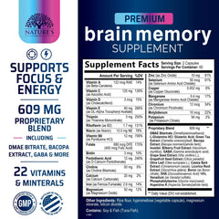 Nootropics blend of Bacopa Monnieri, Phosphatidylserine, and DMAE