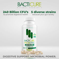 Close-up of probiotic capsules