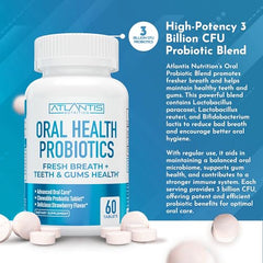 Probiotic tablets marketed for bad breath treatment.