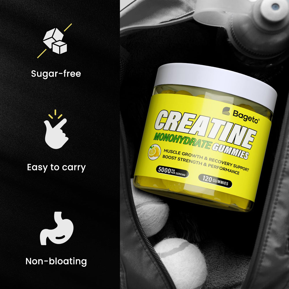 Gummy bottle label highlighting vegan, non-GMO and zero sugar