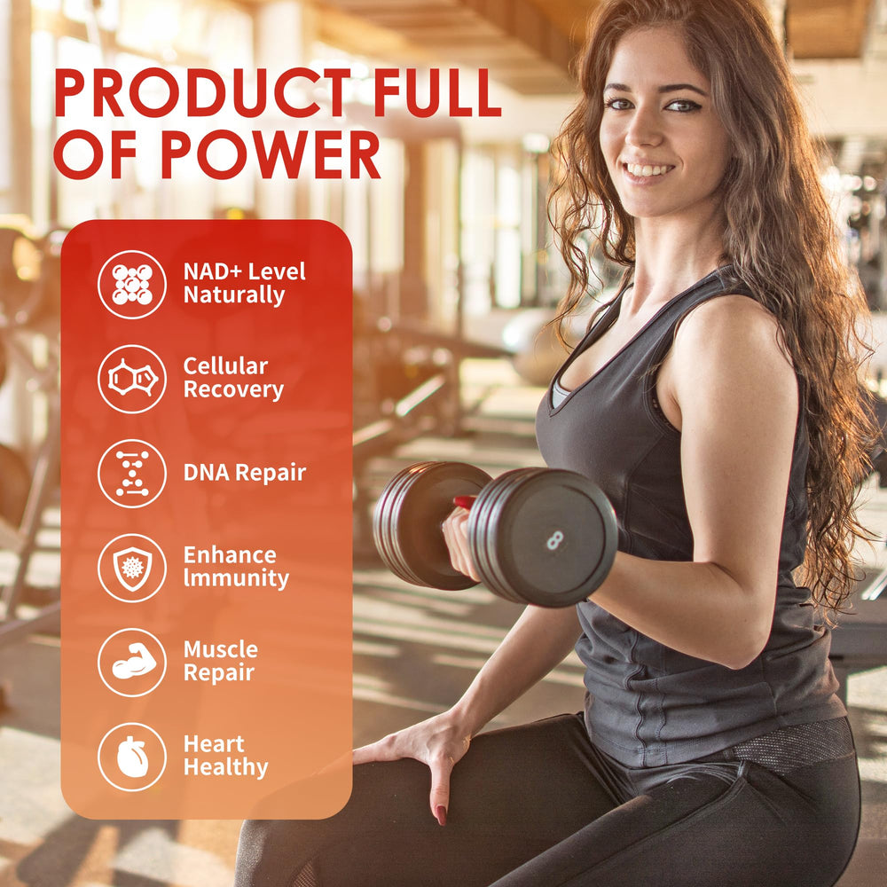 Illustration of liposomal NR, resveratrol and quercetin ingredients