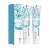 Toothpaste tube with baking soda whitening formula and mint flavor