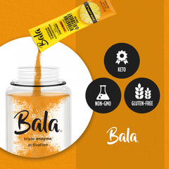 BALA electrolytes illustration highlighting potassium, sodium, magnesium for hydration balance.
