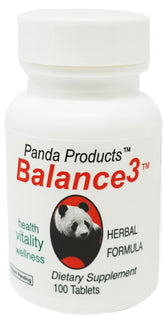 Balance 3 Panda Products herbal formula bottle label
