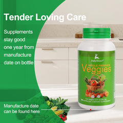 Two bottles of Balance of Natural fruit and veggie supplement