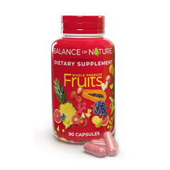 Balance of Nature Whole Fruits supplement bottle