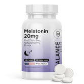 Balancebreens Melatonin 20mg fast-dissolve tablets bottle label