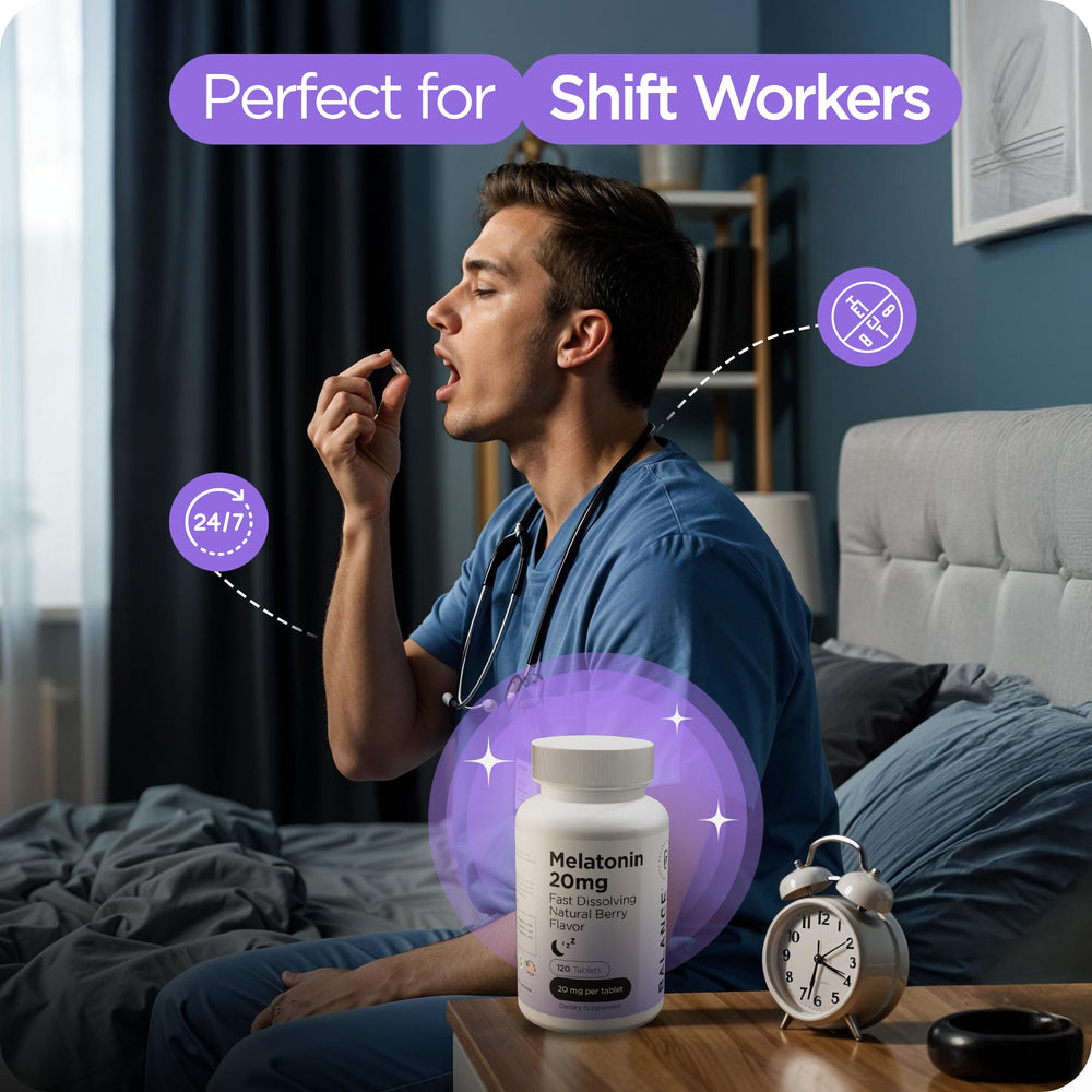 Non-habit forming melatonin sleep aid for adults