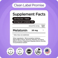 Melatonin 20mg sleep aid for shift workers