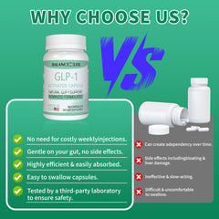 Close-up of natural ingredients on Balancexlite Plus GLP-1 ingredient panel