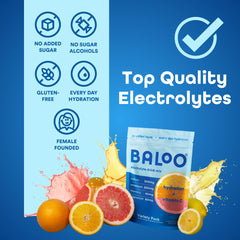 Baloo Electrolytes powder packets packaging