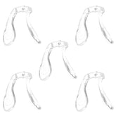 Five transparent silicone nose pads for children's eyeglasses