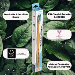 Bamboo toothbrush color variants