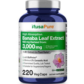 NusaPure Banaba Leaf Extract 20:1 bottle label