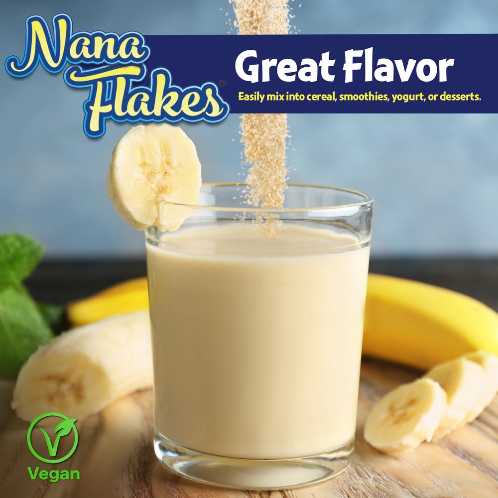 Banana powder being used in baking recipes