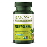 Banyan Botanicals Ashwagandha 1000mg tablets bottle label