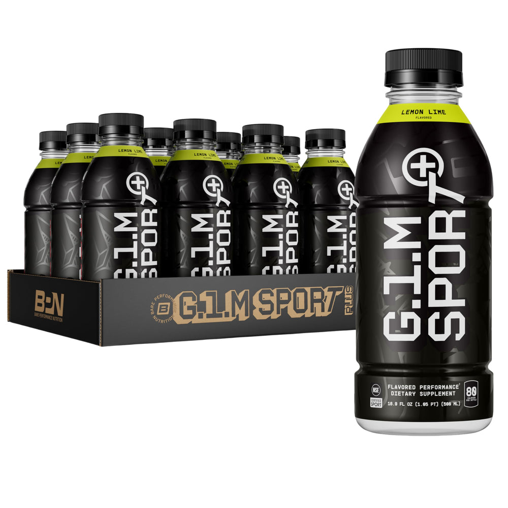 BARE Performance G1M Sport+ RTD bottle front view for endurance fuel on long runs.