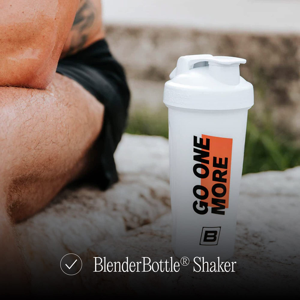 BARE PERFORMANCE NUTRITION Go One More Shaker Bottle with carry loop for on-the-go workouts