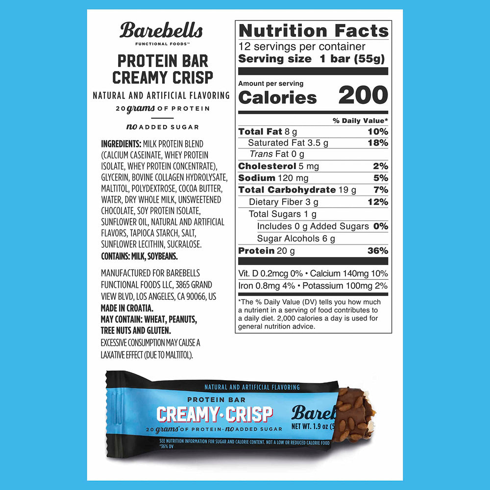 Barebells Creamy Crisp two-box display promotes quick gifting and shared workplace snacking