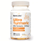 BareLabs Turmeric Curcumin capsules front view